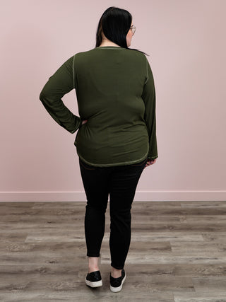 Victory Long Sleeve Top | Olive