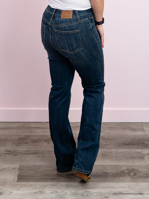 Judy Blue High Waist Pull on Slim Boot Cut Jeans