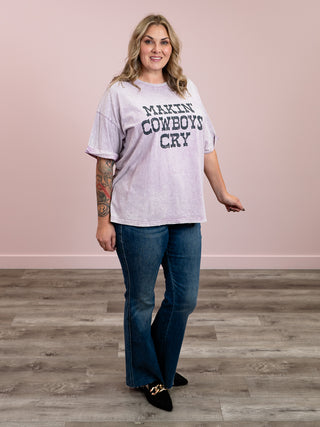 Makin Cowboys Cry | Graphic Tee | Lavender