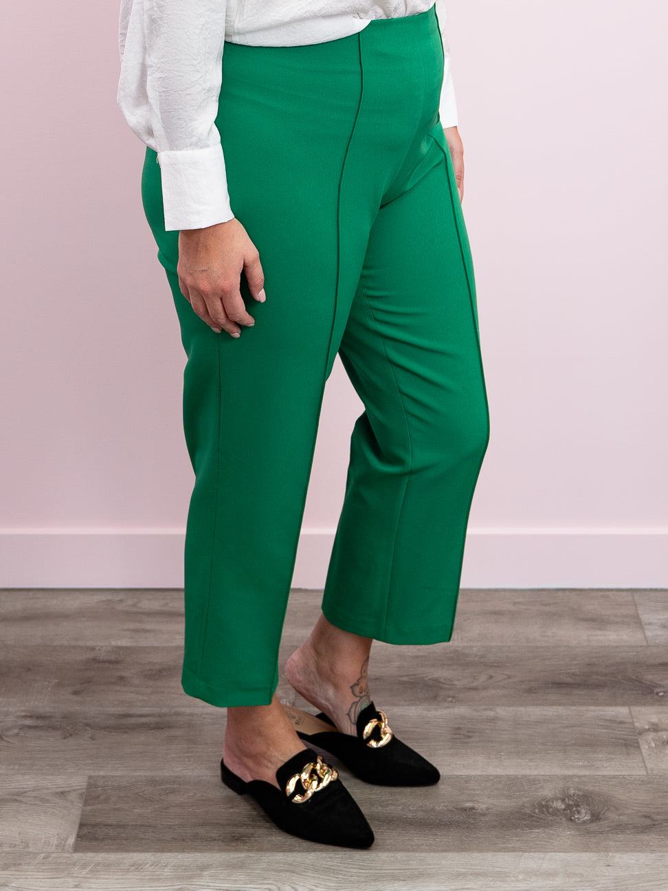 NEW* DEX, Paris Cropped Pintuck Pants