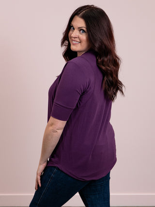 Melissa SHORT Sleeve Sweatshirt | Plum