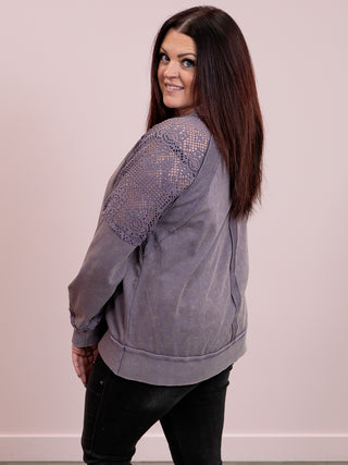 Another World Long Sleeve Pullover | Dusty Lilac