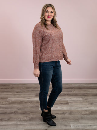 Tina Pullover Sweater | Dark Rust