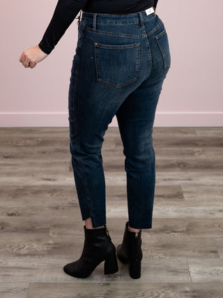 Judy Blue | High Rise Tummy Control Step Hem Skinny | Beckham