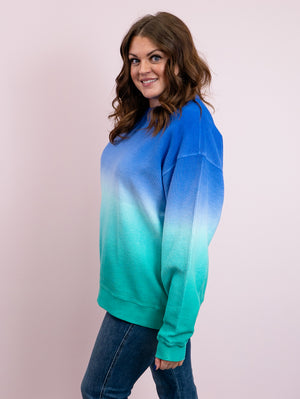 Ready To Wear Sweatshirt | Blue & Green