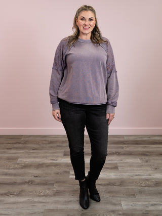 Another World Long Sleeve Pullover | Dusty Lilac