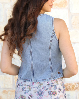 *NEW* Grace & Lace | Denim Vest | Mid Wash