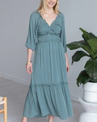 *FINAL SALE* Grace & Lace | Destination Maxi Dress | Mineral Blue