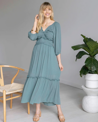 *FINAL SALE* Grace & Lace | Destination Maxi Dress | Mineral Blue