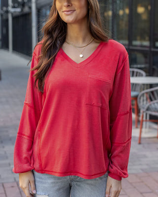 Grace & Lace | Dolman Sleeve Boho V-Neck Top | Poppy