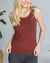 Grace & Lace | Essential Ribbed Fitted Tank Top | Rust