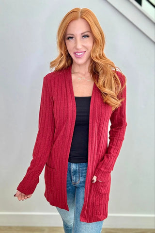 PREORDER Shirley Lily Cardigan | Red - shipping late January