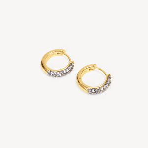 *NEW* Hillberg & Berk | Always On Sparkle Hoop Earrings | Lunar