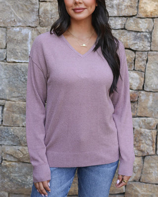 Grace & Lace | Micro Bambu Lightweight Sweater | Dusty Mauve