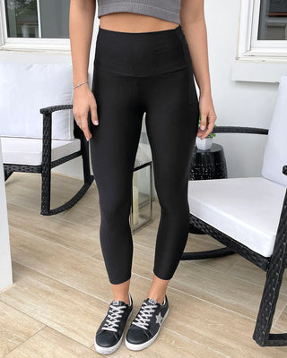 PRELAUNCH Grace & Lace | Mid-Length RePurposed Live-In Leggings | Black