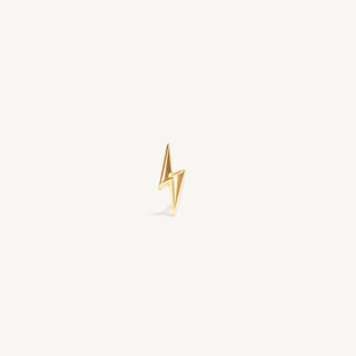 Hillberg & Berk | Mini Metal Lightning Stud Earring | SINGLE