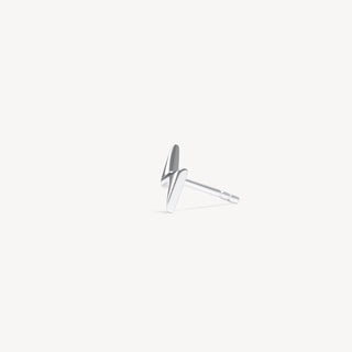 Hillberg & Berk | Mini Metal Lightning Stud Earring | SINGLE