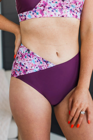 *FINAL SALE* Near To Paradise | Swim BOTTOM | Plum Floral