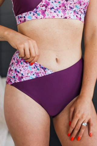 *FINAL SALE* Near To Paradise | Swim BOTTOM | Plum Floral