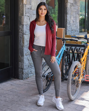 Grace & Lace | Performance Jogger Leggings | Grey