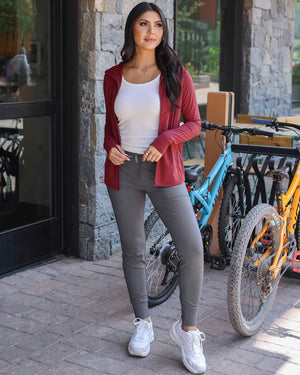 Grace & Lace | Performance Jogger Leggings | Grey