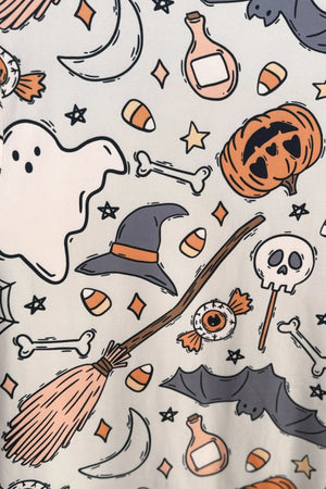 PREORDER Shirley Matching Set | Long Sleeve & Joggers | Spooky Halloween Pumpkins - shipping mid September