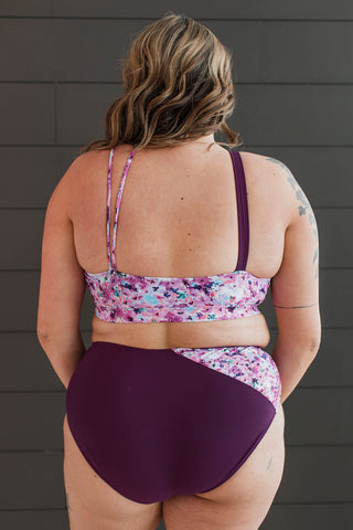 *FINAL SALE* Capture The Coast | Swim TOP | Plum Floral