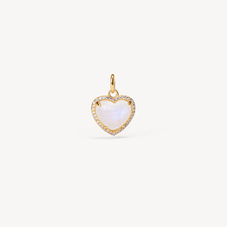 Hillberg & Berk | Rainbow Moonstone Heart Charm