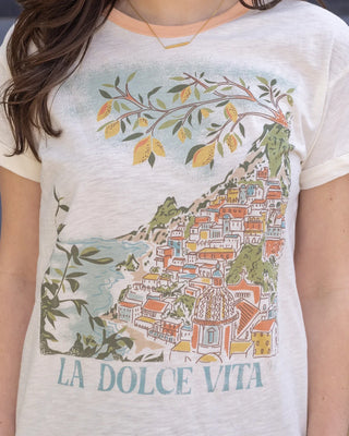 *NEW* Grace & Lace | Rolled Sleeve Graphic Tee | La Dolce Vita