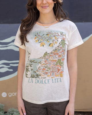 Grace & Lace | Rolled Sleeve Graphic Tee | La Dolce Vita