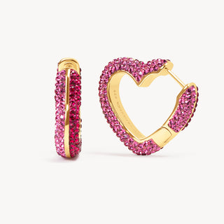 *NEW* Hillberg & Berk | Heart Sparkle Hoop Earring