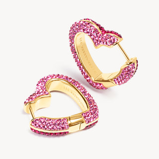 *NEW* Hillberg & Berk | Heart Sparkle Hoop Earring