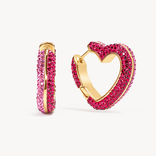 *NEW* Hillberg & Berk | Heart Sparkle Hoop Earring