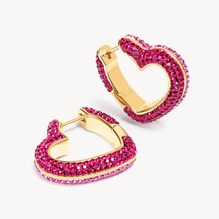 *NEW* Hillberg & Berk | Heart Sparkle Hoop Earring