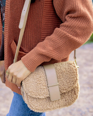 *FINAL SALE* Grace & Lace | Sherpa Purse | Camel