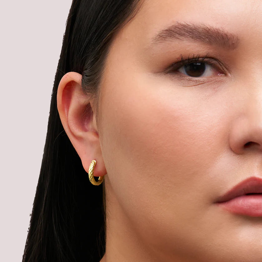 Hillberg & Berk | Snakeskin Hoop Earrings