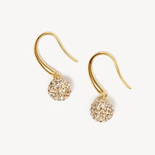 *NEW* Hillberg & Berk | Soft Gold Sparkle Drop Earrings