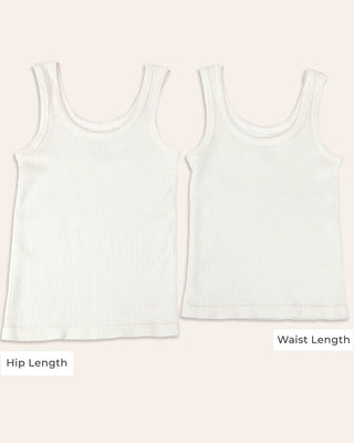 Grace & Lace | Waist Length Brami Tank | Ivory