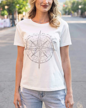 Grace & Lace | Vintage Fit Any Day Graphic Tee | Compass